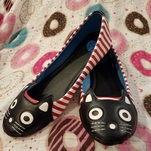 Tuk striped cat shoes modcloth flats T.U.K.